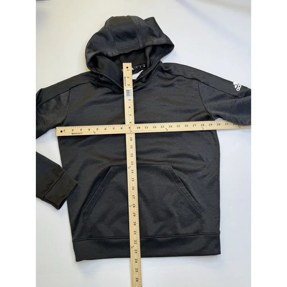Adidas ClimaWarm Hoodie Men’s Medium Gray Pullover Athletic Sweatshirt Pocket